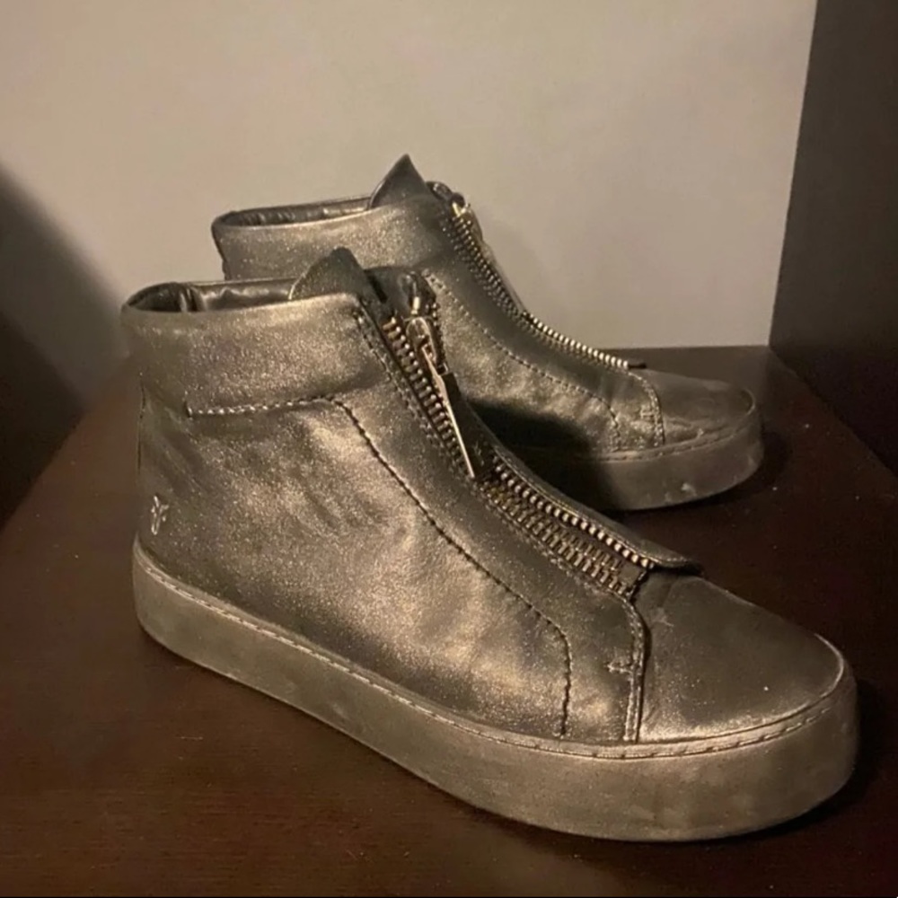Frye Lena Zip High Top Sneakers